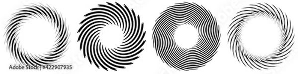 Obraz Geometric abstract circle, circular element vector