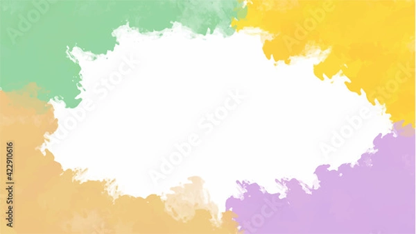 Fototapeta soft Colorful watercolor background for your design, watercolor background concept, vector.