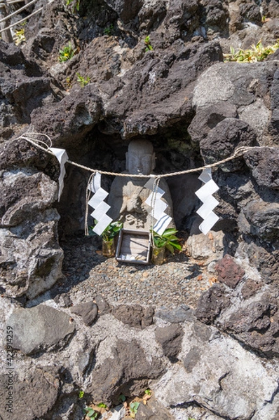 Obraz 鳩森八幡神社　地蔵