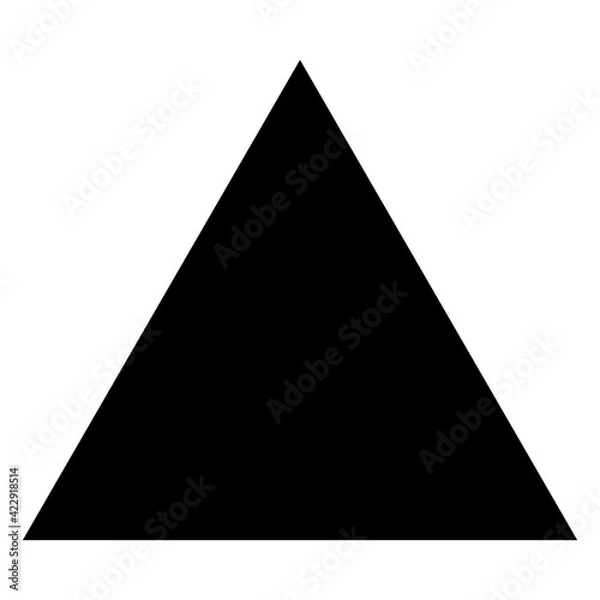 Obraz Black triangle vector icon design