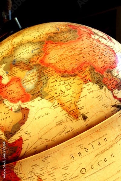 Obraz Asia on the luminous globe