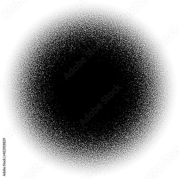 Fototapeta Circular, circle halftone made of squares. Squares geometric abstract element, icon