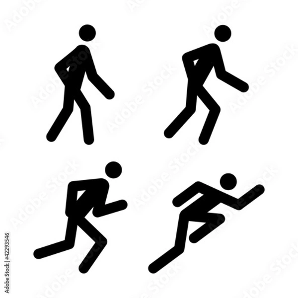 Obraz Running Pictograms