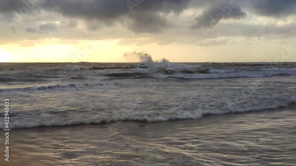 Obraz sunset over the river