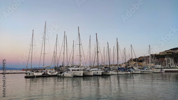 Obraz yachts in marina