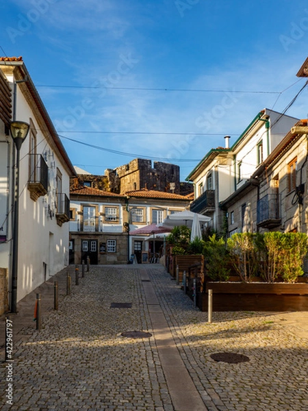 Obraz castle in the historical centre of Vila Nova de Cerveira, Portugal