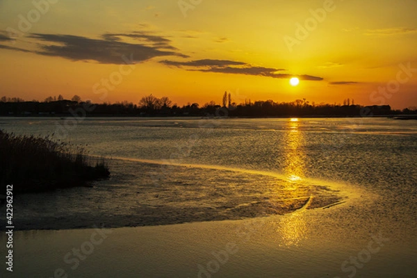 Obraz tramonto sulla laguna