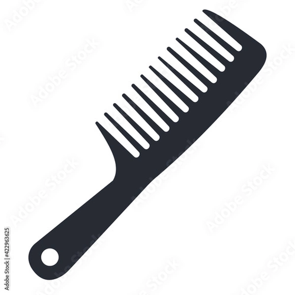 Fototapeta vector image of a comb. a simple clip art hair accessory.