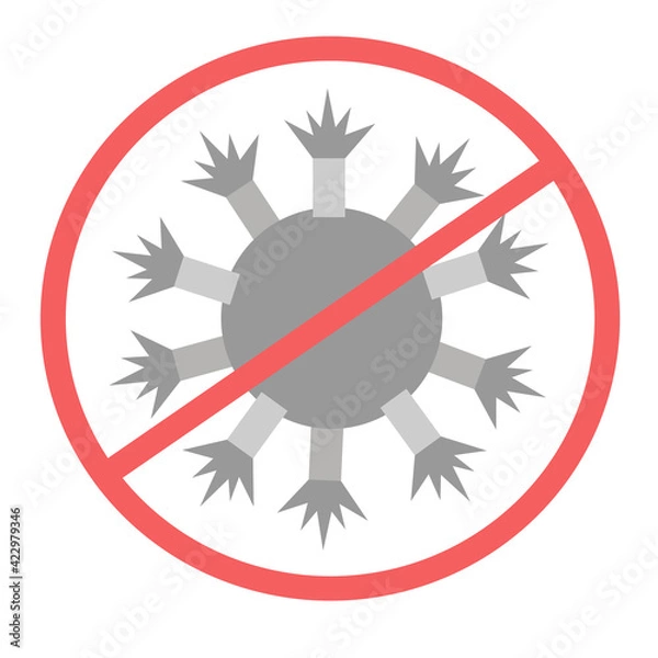 Obraz Coronavirus. Virus symbol image, colored COVID-19