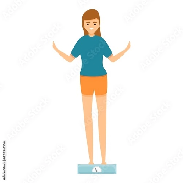 Obraz Fasting slim icon. Cartoon of fasting slim vector icon for web design isolated on white background