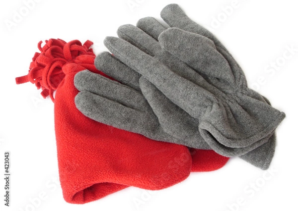 Obraz czapka i rękawiczki