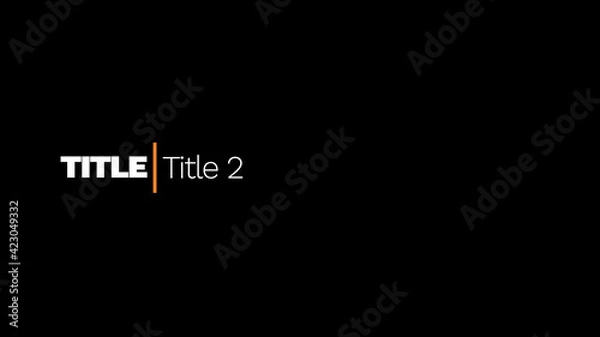 Fototapeta Cursor Title