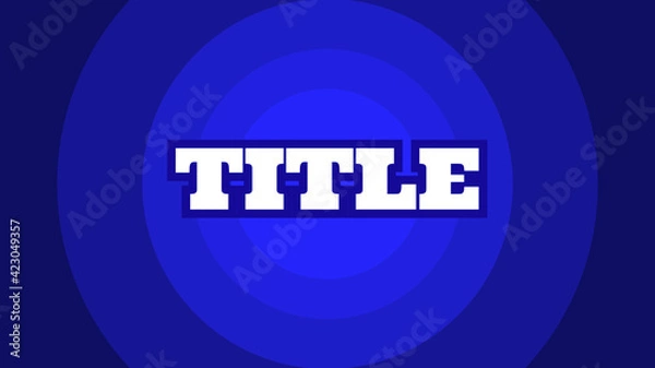 Fototapeta Elastic Circle Title