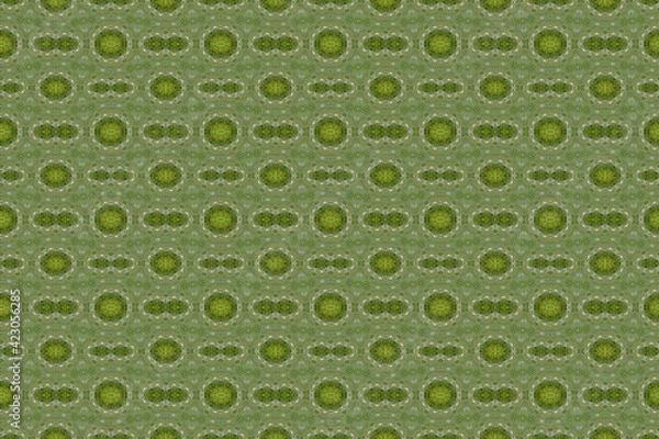 Fototapeta モザイク技法による幾何学的な模様のデザイン