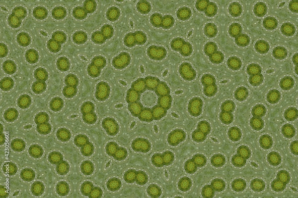 Fototapeta モザイク技法による幾何学的な模様のデザイン