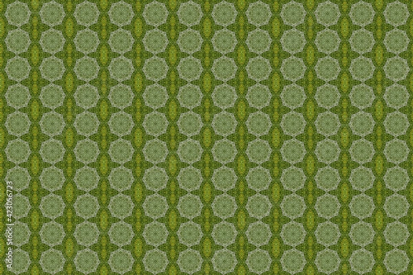 Fototapeta モザイク技法による幾何学的な模様のデザイン