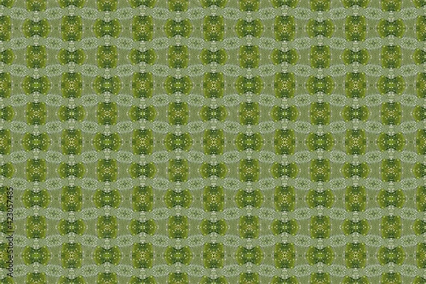 Fototapeta モザイク技法による幾何学的な模様のデザイン