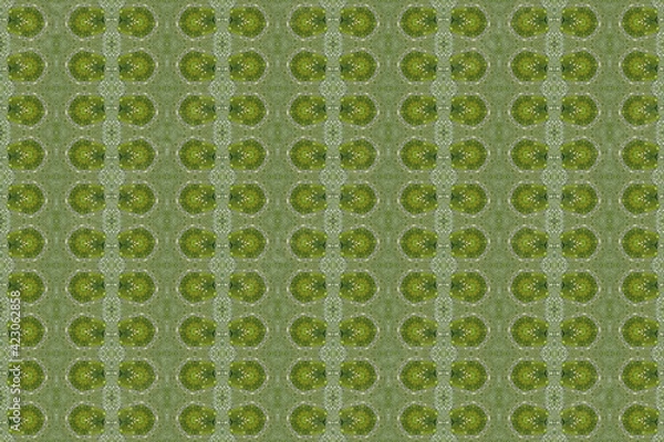 Fototapeta モザイク技法による幾何学的な模様のデザイン