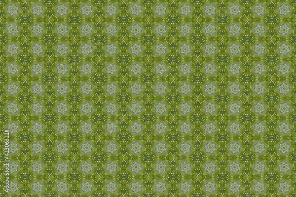 Fototapeta モザイク技法による幾何学的な模様のデザイン