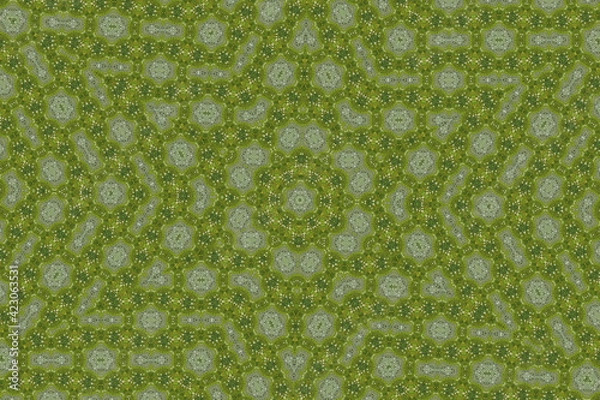 Fototapeta モザイク技法による幾何学的な模様のデザイン