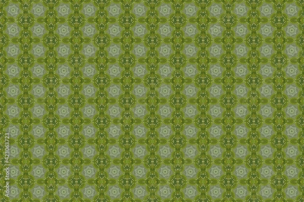 Fototapeta モザイク技法による幾何学的な模様のデザイン