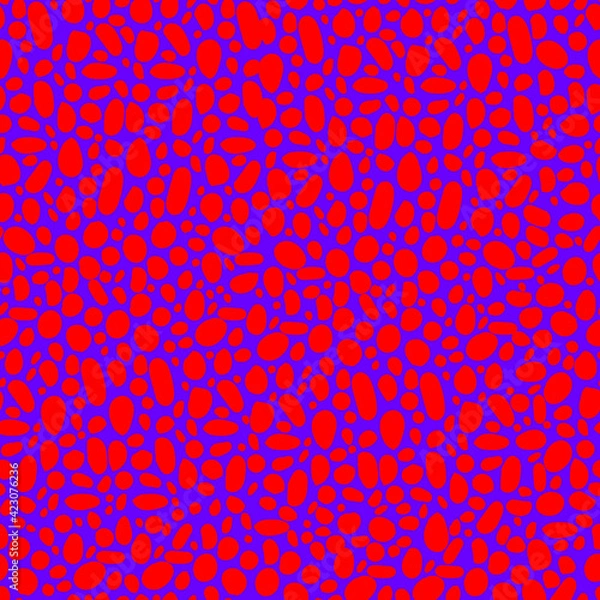 Obraz abstract simple seamless vector pattern many small dots spots on a contrasting background. Leopard background 