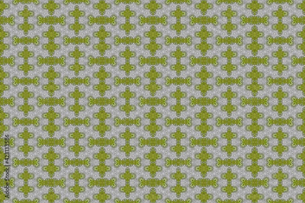 Fototapeta モザイク技法による幾何学的な模様のデザイン