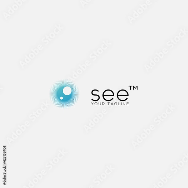 Obraz eye decoration seeing logo modern vector