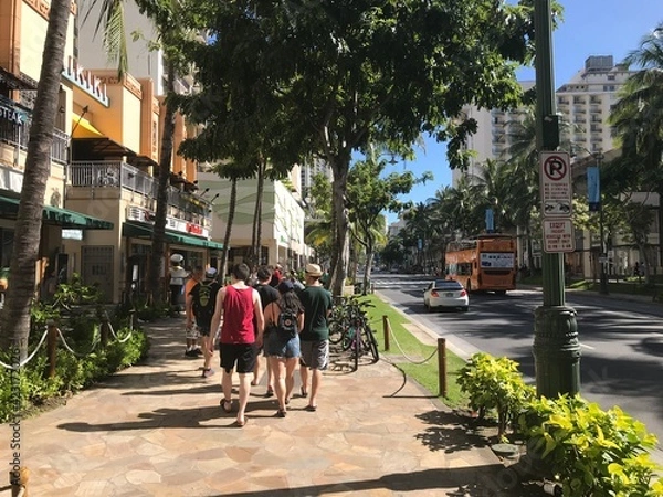 Obraz walking in the city