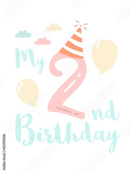 Obraz my 2nd birthday