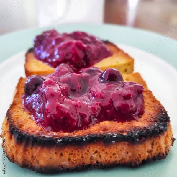 Obraz cake with berries and chocolate