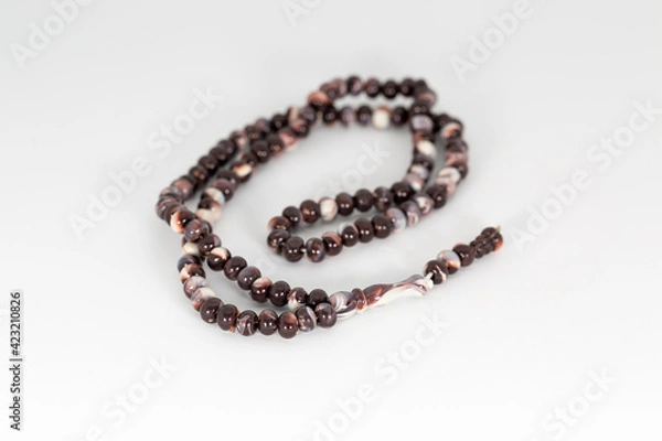 Obraz prayer beads isolated on white background