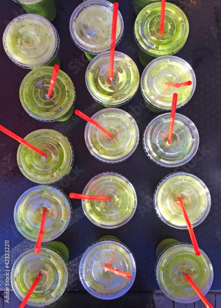 Obraz drinks with straws