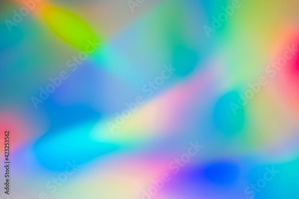 Obraz Multi colored background with holographic texture effect.