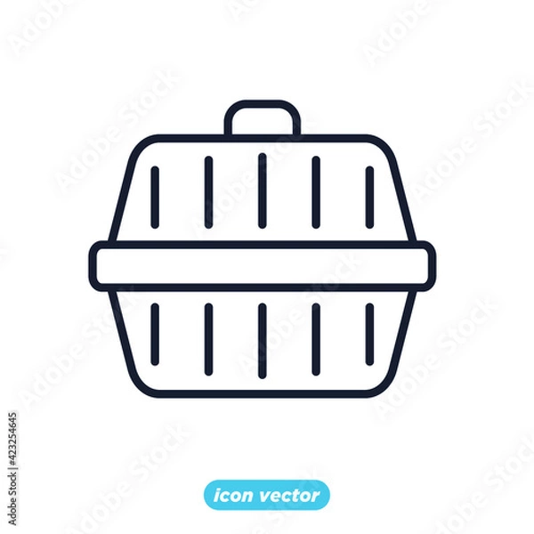 Fototapeta pet carrier icon. pet carrier symbol template for graphic and web design collection logo vector illustration