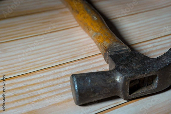 Obraz Hammer is a tool for nailing.
