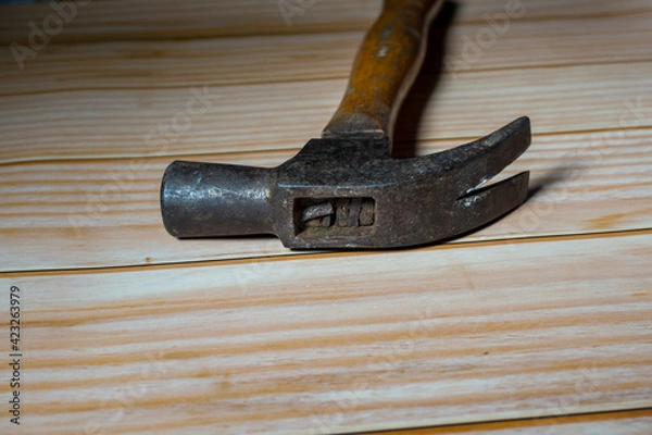 Obraz Hammer is a tool for nailing.