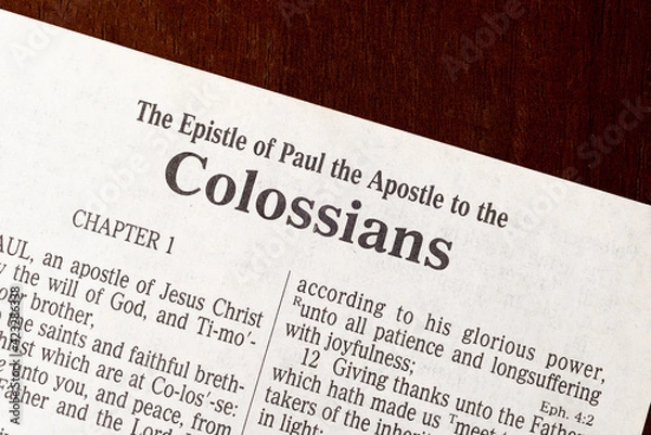 Fototapeta Colossians Title Page Close-Up