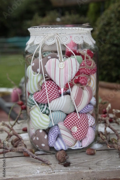 Obraz Herzen im Glas