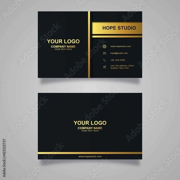 Fototapeta elegant business card design template
