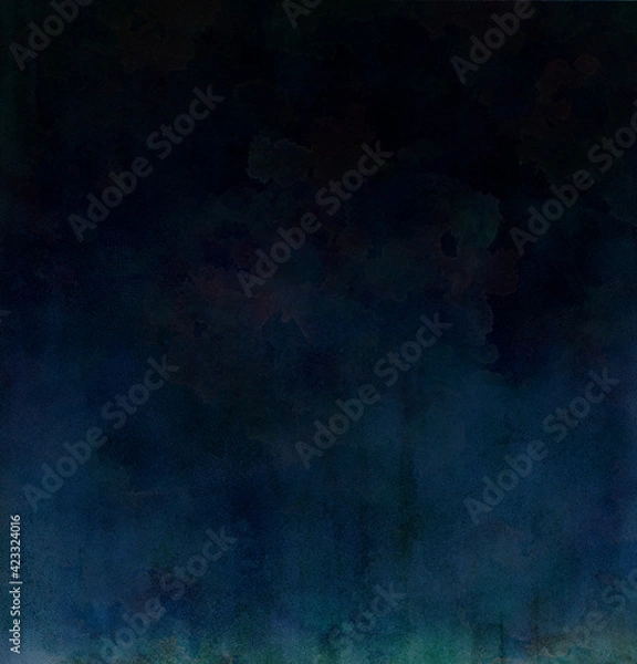 Obraz 深海あるいは宇宙の藍色背景