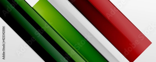 Fototapeta Color abstract lines trendy geometric background for business or technology presentation, internet poster or web brochure cover, wallpaper