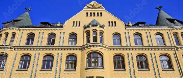 Obraz Classic cat building - Riga