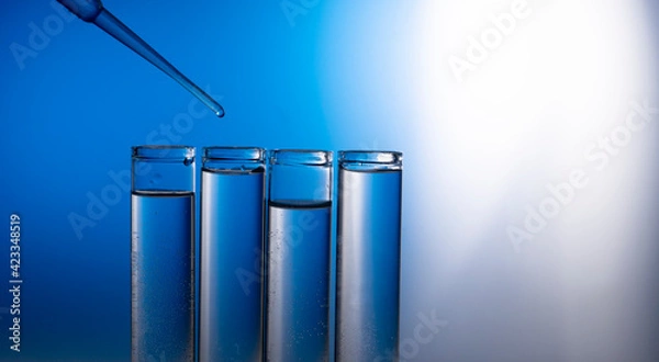 Obraz test tubes in laboratory
