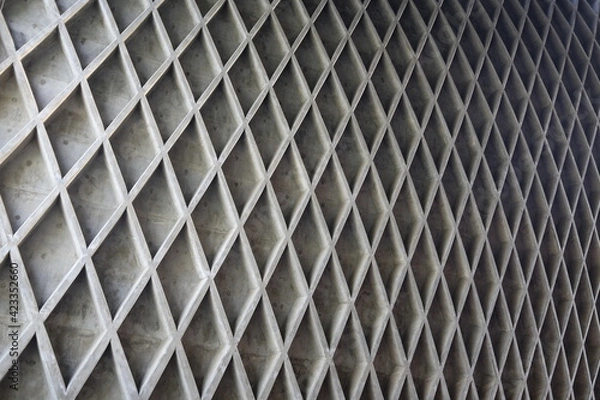 Obraz concrete grid wall