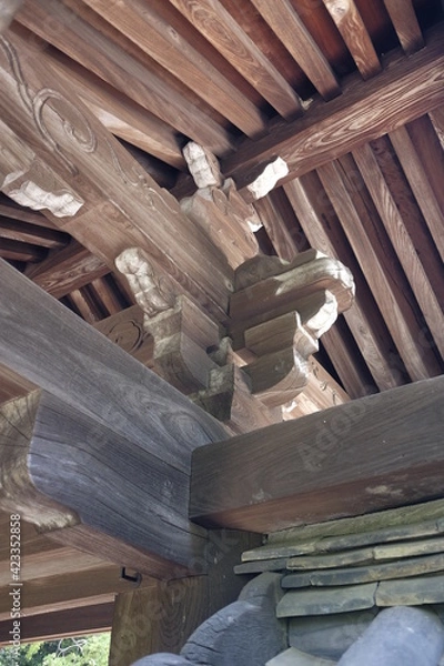 Obraz wood buildng joint 