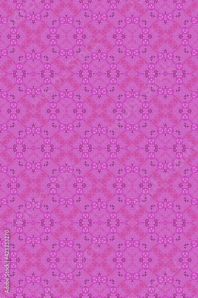 Fototapeta モザイク技法による幾何学的な模様のデザイン