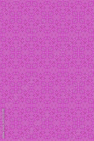 Obraz モザイク技法による幾何学的な模様のデザイン