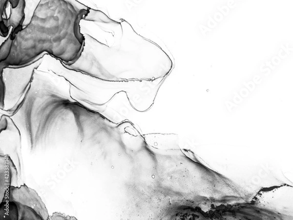 Fototapeta Modern Wallpaper.  Watercolour Smoky Artwork.