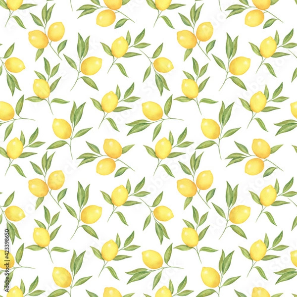 Obraz Lemon Branches Pattern